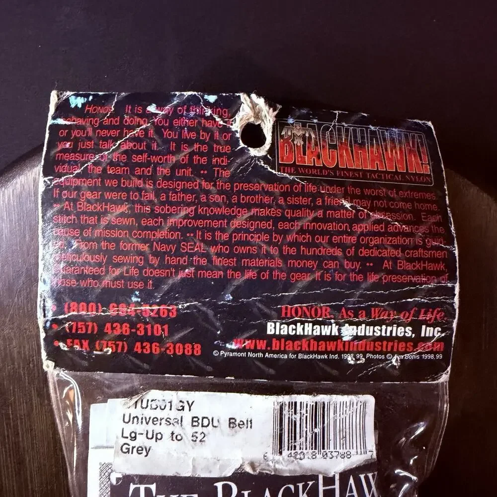 Blackhawk Military BDU Belt Size Large Up To 52